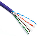 Excel Solid Cat6 Cable U/UTP 24AWG LSOH CPR Dca 305m Box Violet