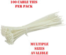 100 Cable Ties Per Pack