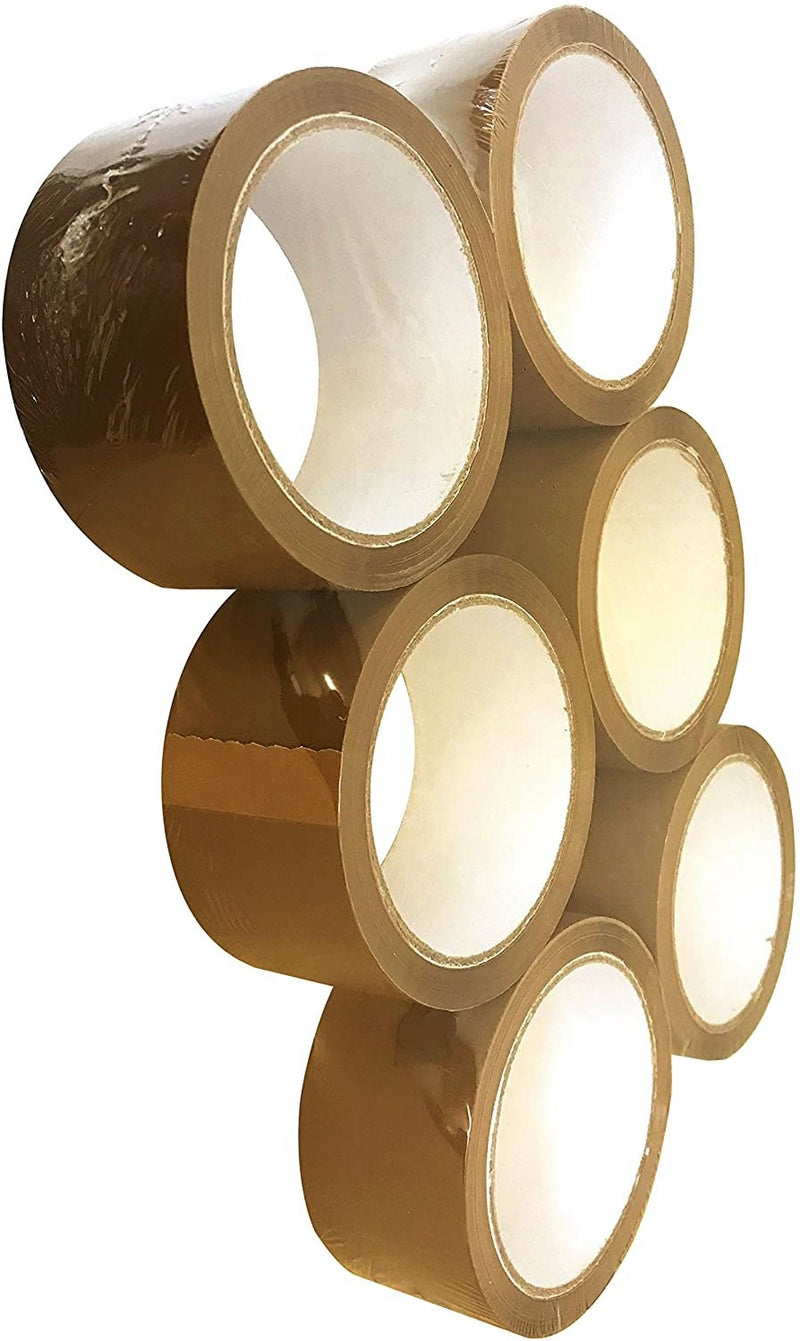 6 pack of brown packing tape