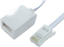 BT Male to Female Telephone Extension Cable Straight Through