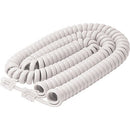White Coiled Phone Cable