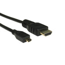 HDMI to HDMI D Micro Connector Cable - Male to Male Gold Connectors.
