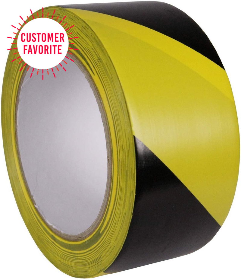 Yellow and Black Hazard Tape