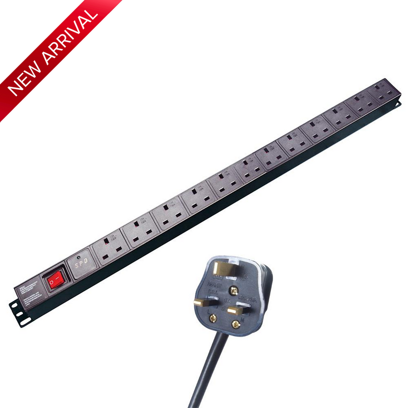 1.8m Extension Lead PDU 12 Socket