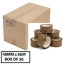 box of 36 brown packing tape