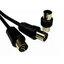 TV Extension Cable (M-F) with Male Coupler